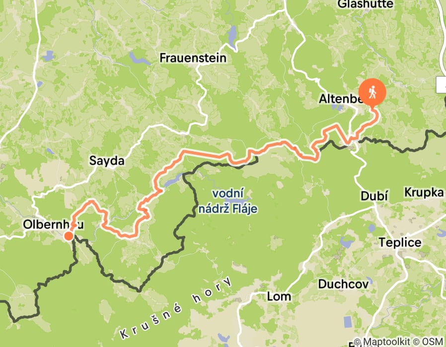 Karte der Tour
