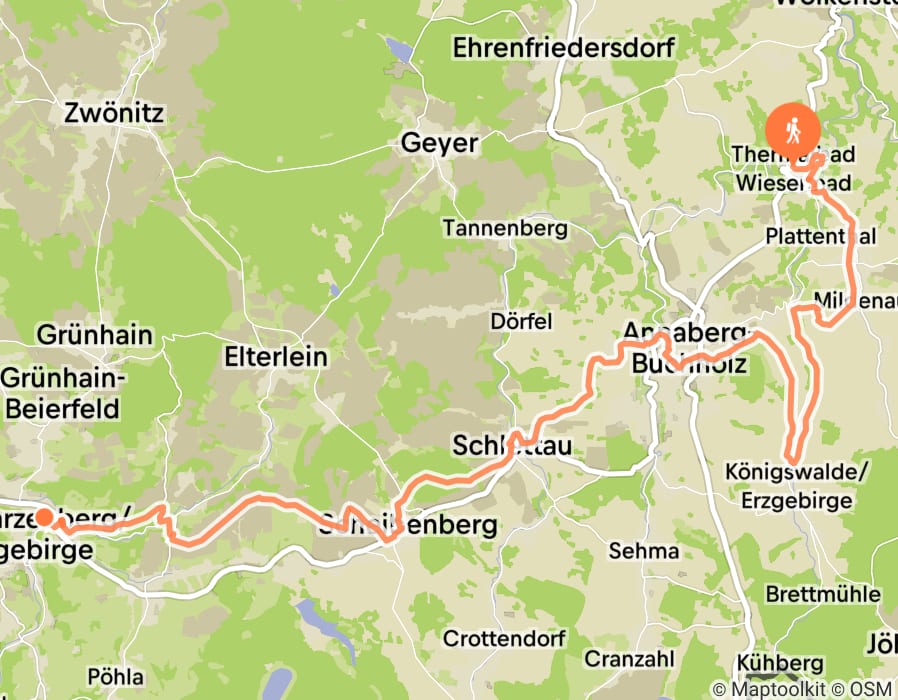 Karte der Tour