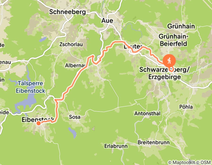 Karte der Tour