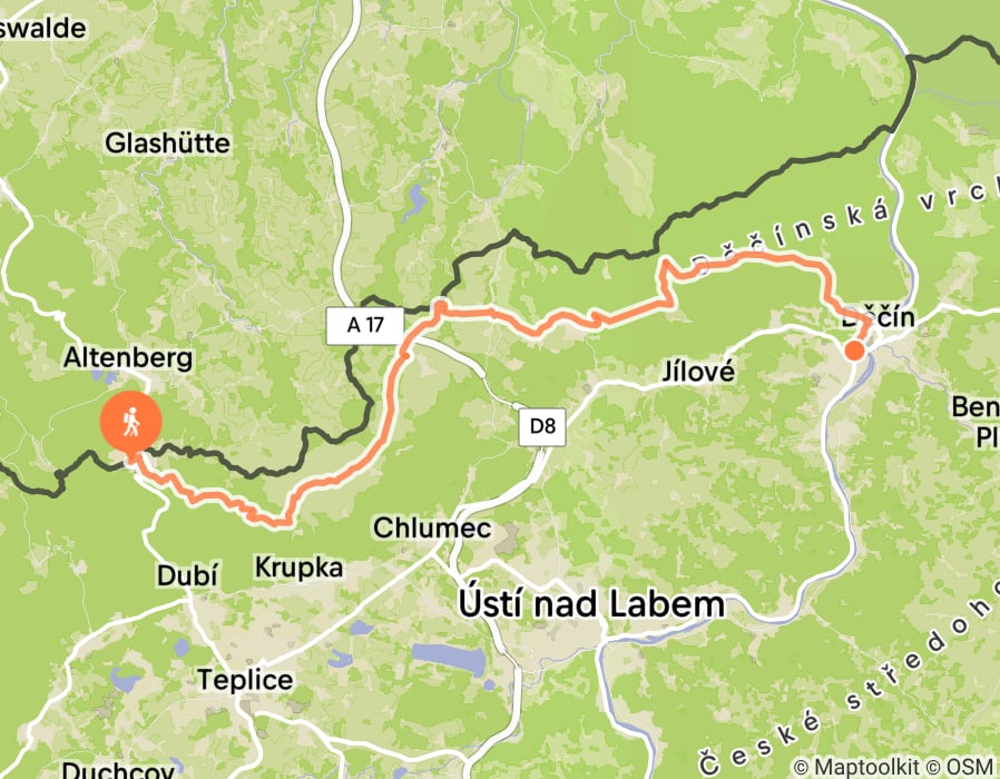 Karte der Tour