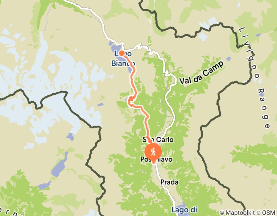 Karte der Tour
