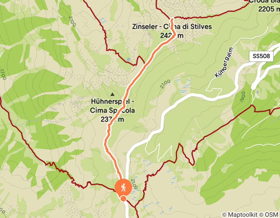 Karte der Tour