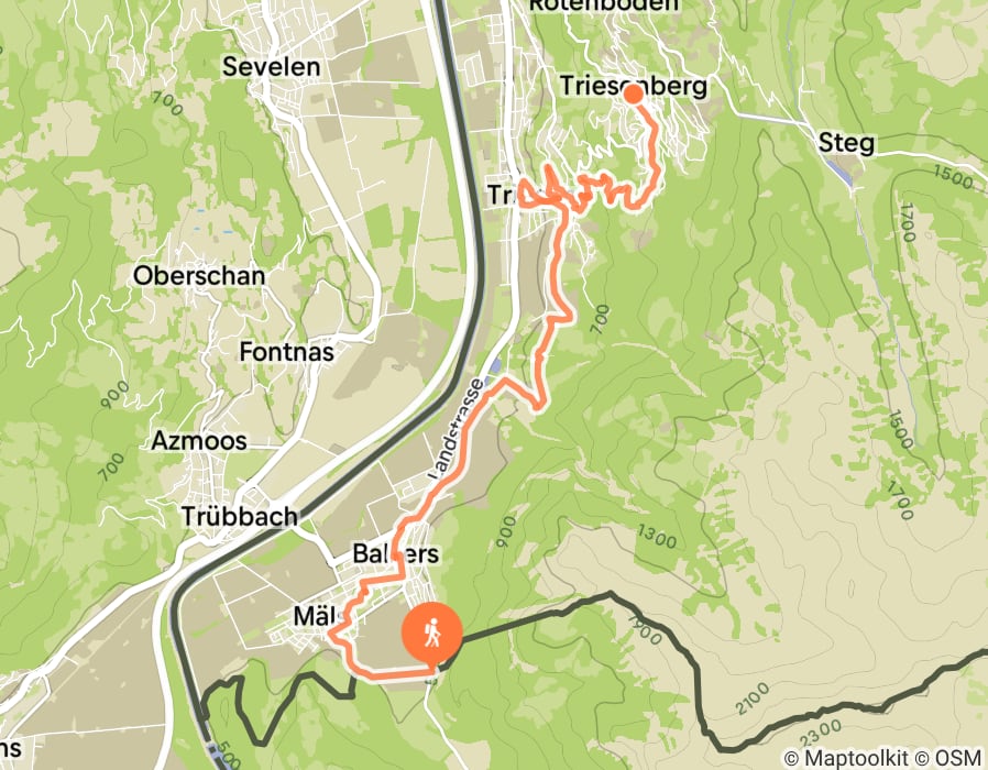 Karte der Tour