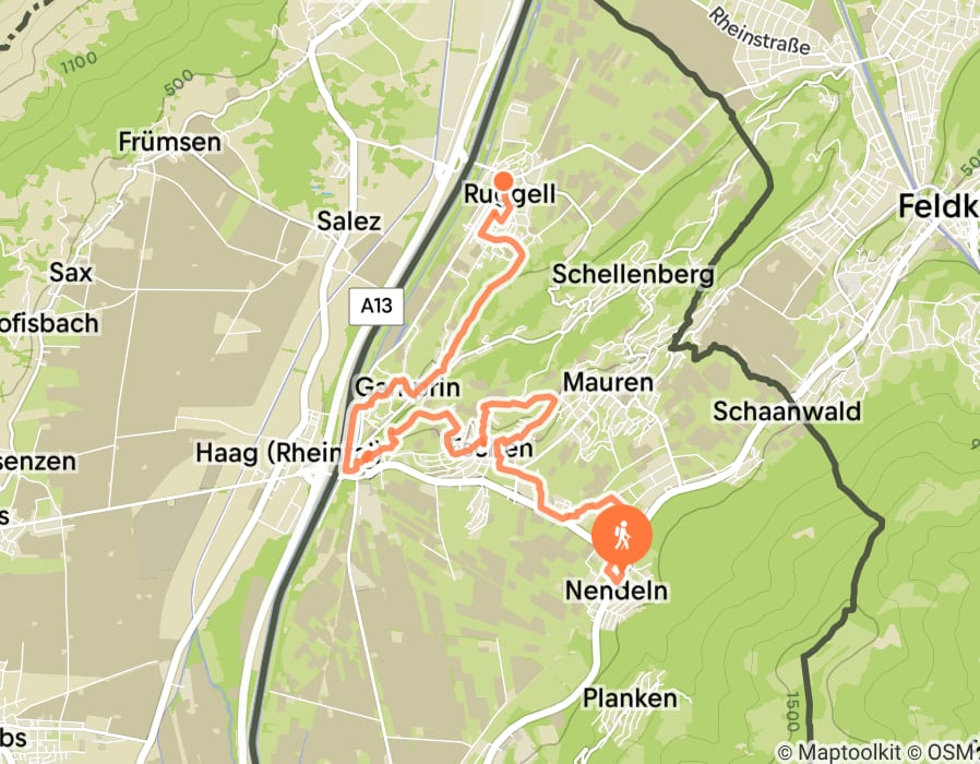 Karte der Tour