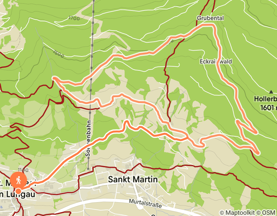 Karte der Tour