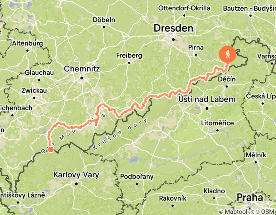 Karte der Tour