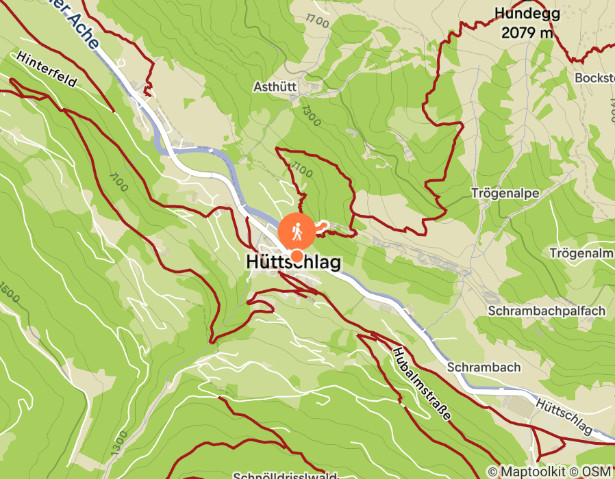 Karte der Tour