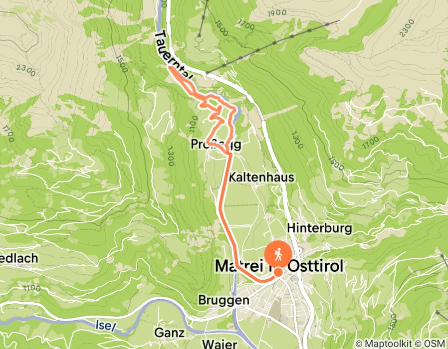 Karte der Tour