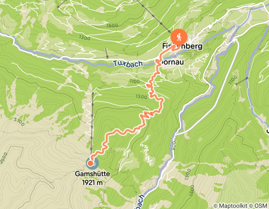 Karte der Tour