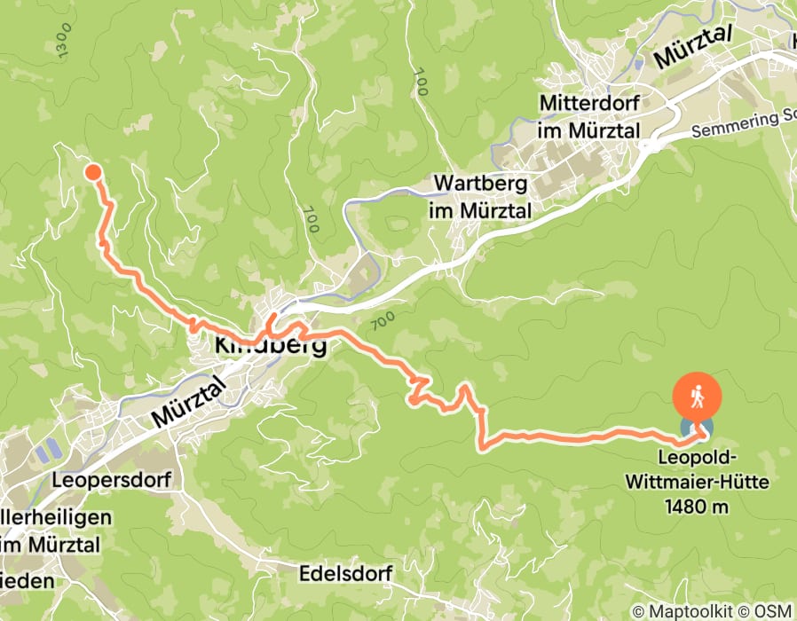 Karte der Tour