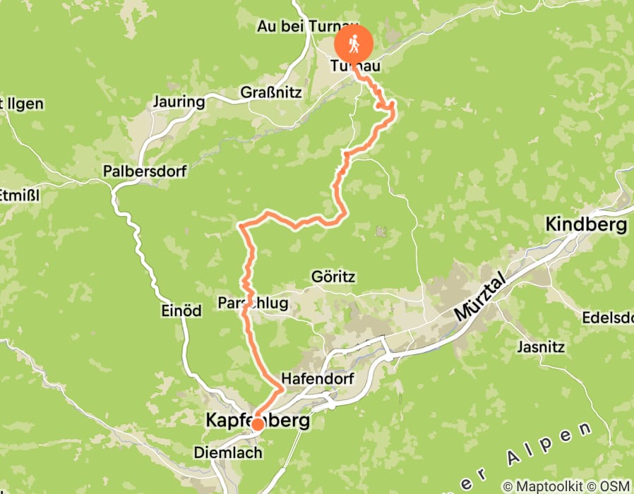 Karte der Tour