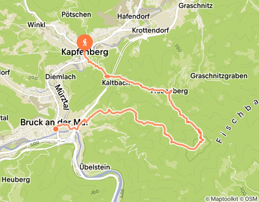 Karte der Tour