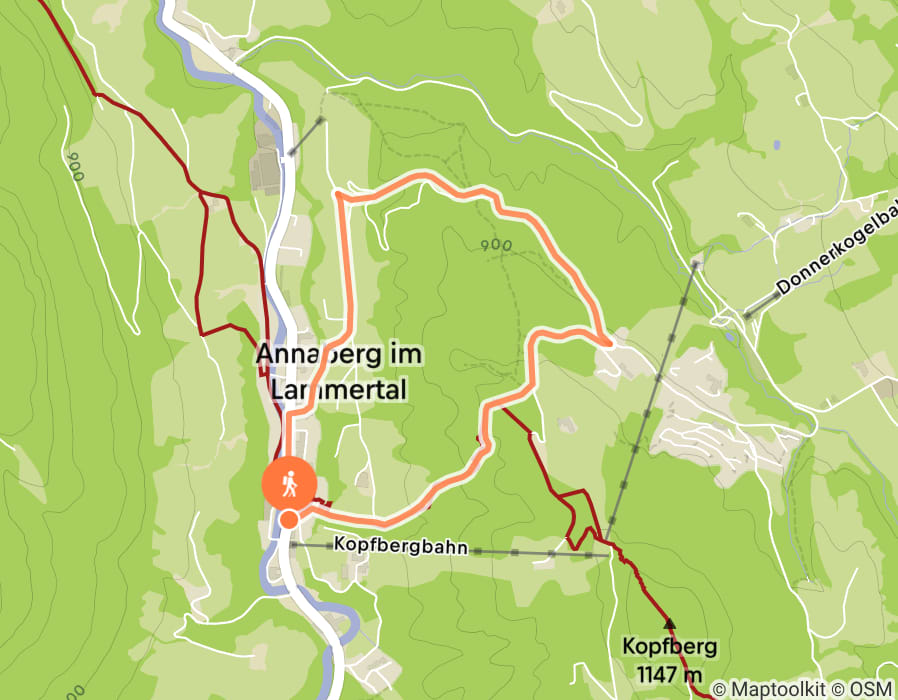 Karte der Tour