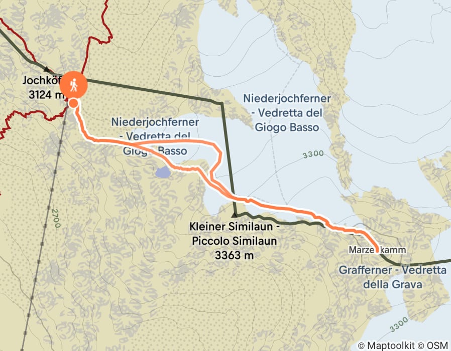 Karte der Tour