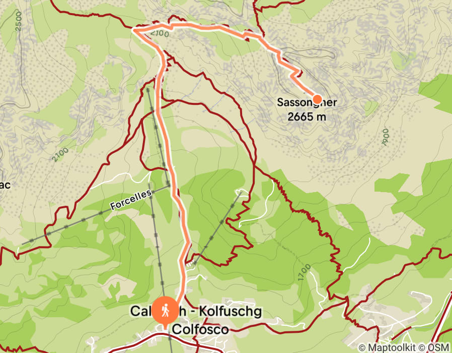 Karte der Tour