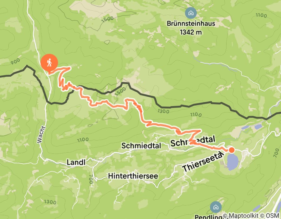 Karte der Tour