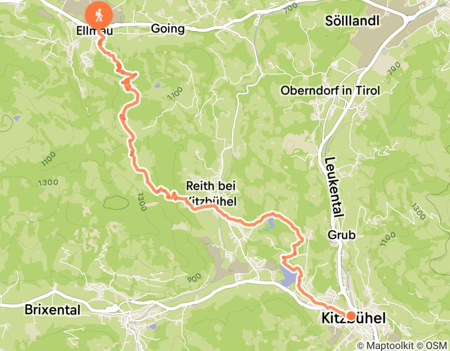 Karte der Tour
