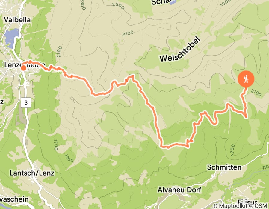 Karte der Tour