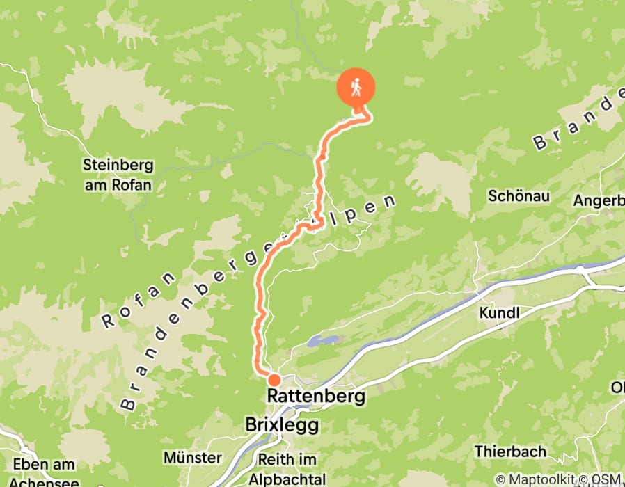 Karte der Tour