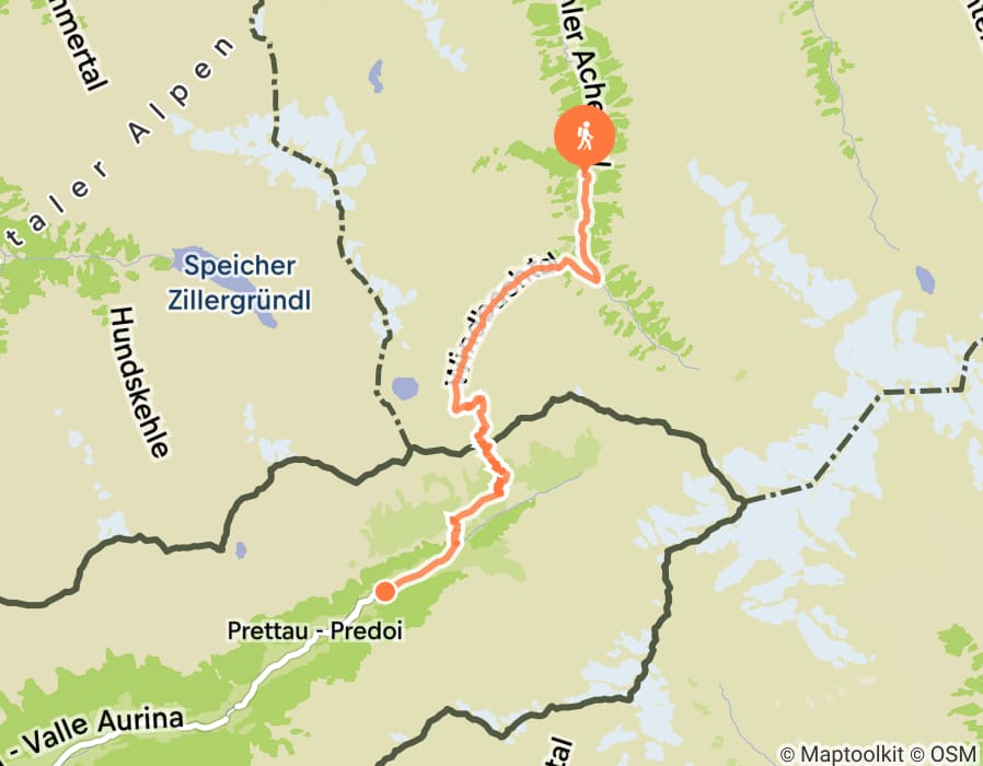 Karte der Tour