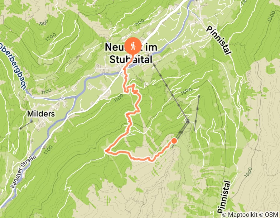 Karte der Tour
