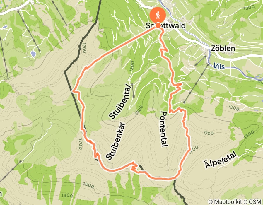 Karte der Tour