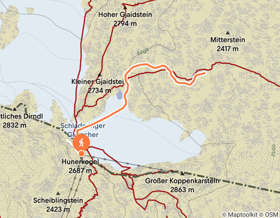Karte der Tour