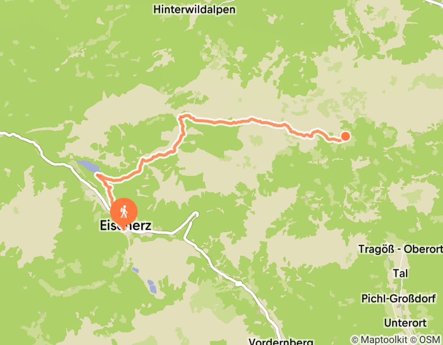 Karte der Tour