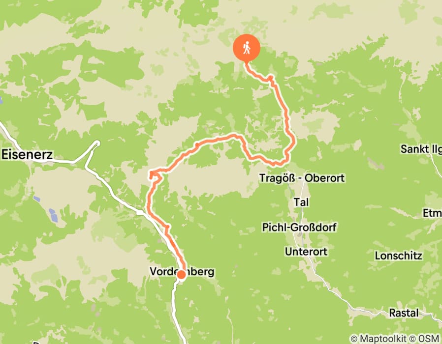 Karte der Tour