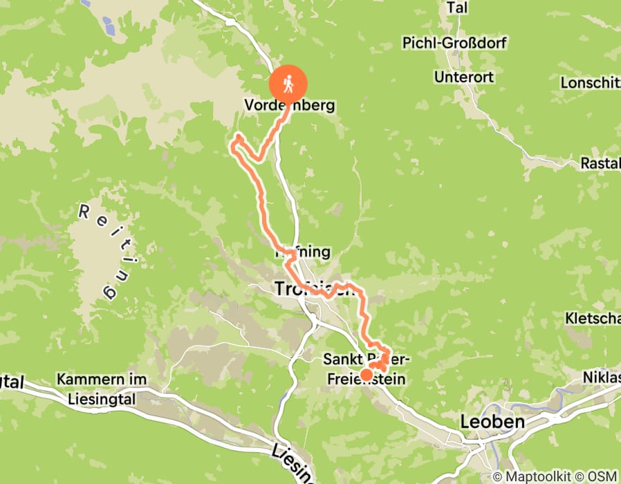 Karte der Tour