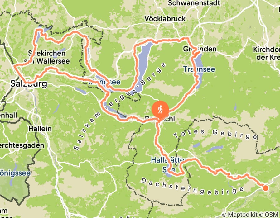 Karte der Tour