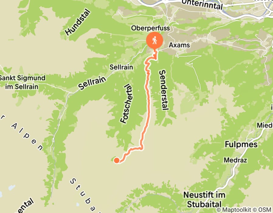 Karte der Tour