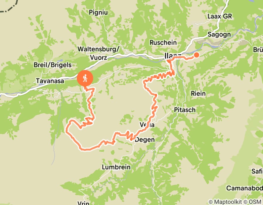 Karte der Tour