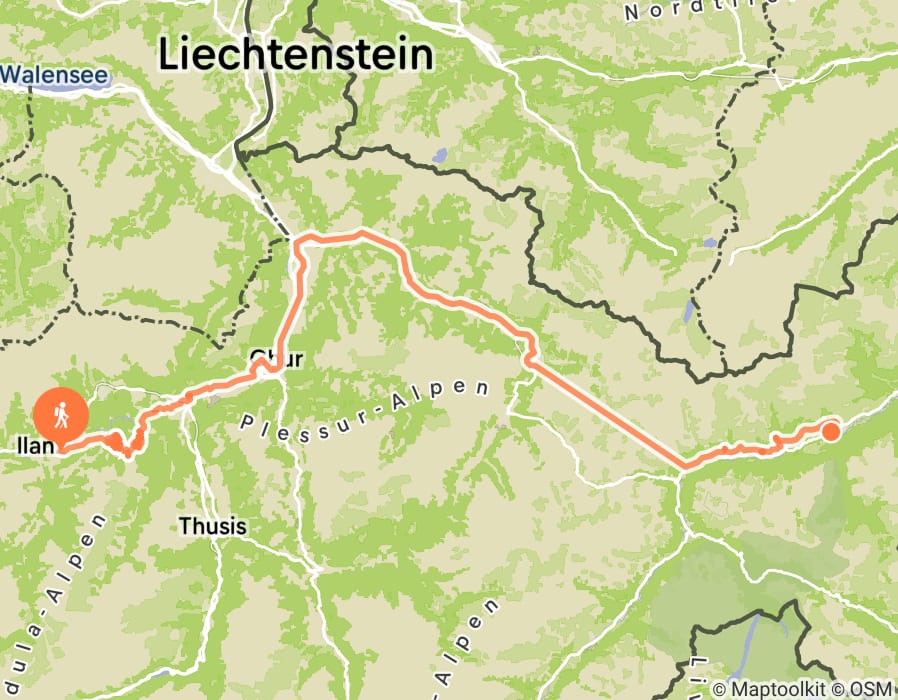 Karte der Tour