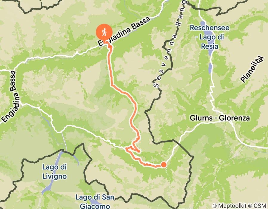 Karte der Tour