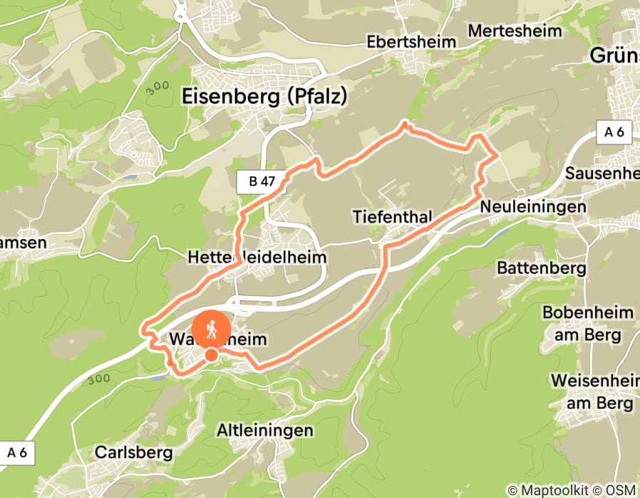Karte der Tour