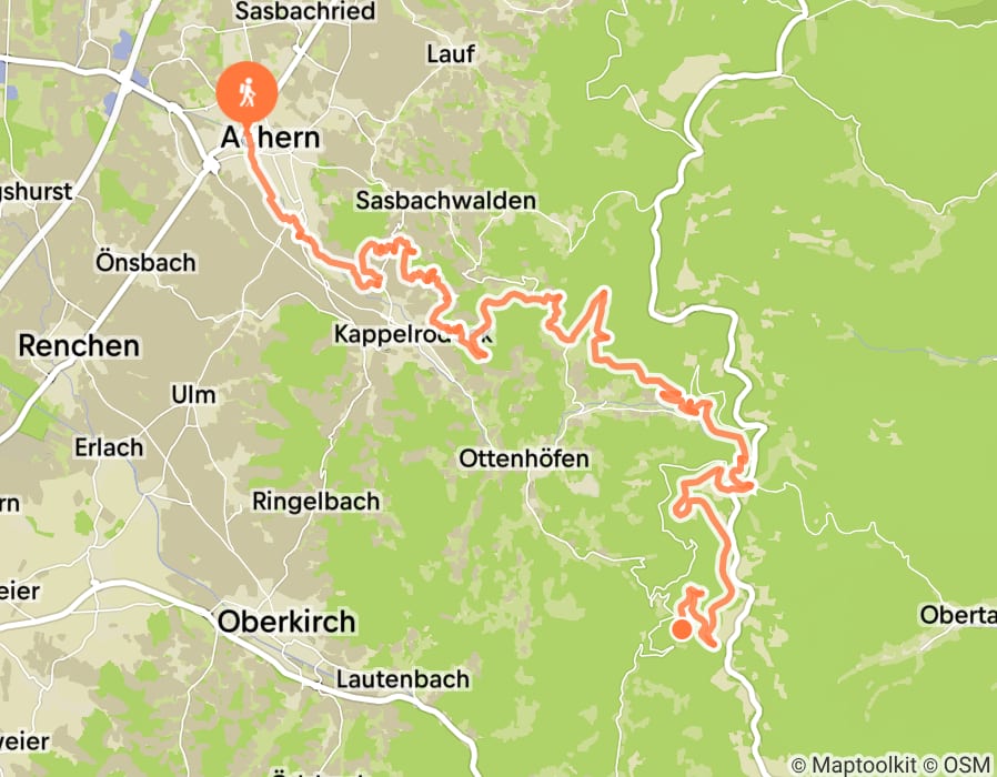 Karte der Tour