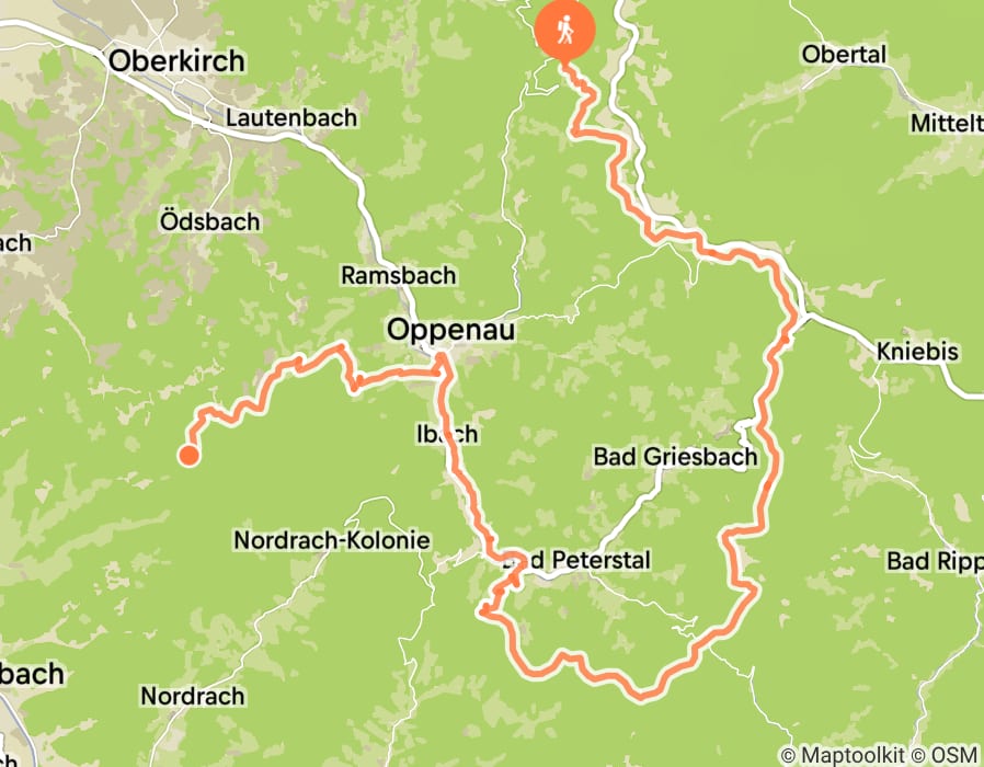 Karte der Tour