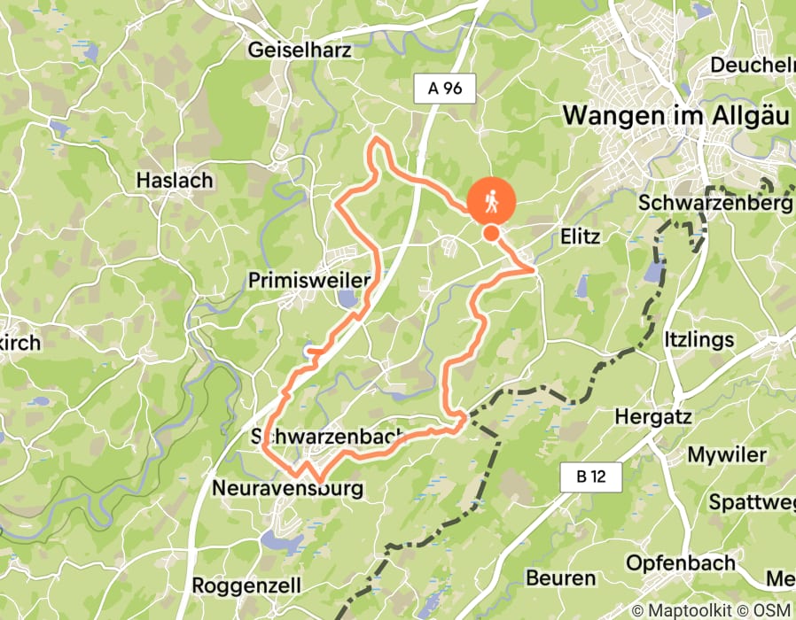 Karte der Tour