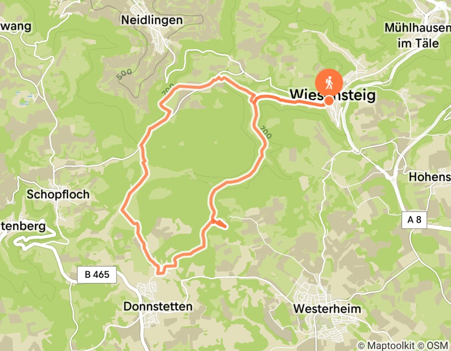 Karte der Tour