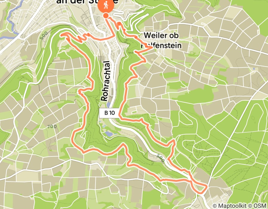 Karte der Tour