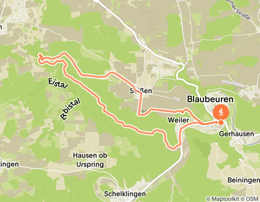 Karte der Tour