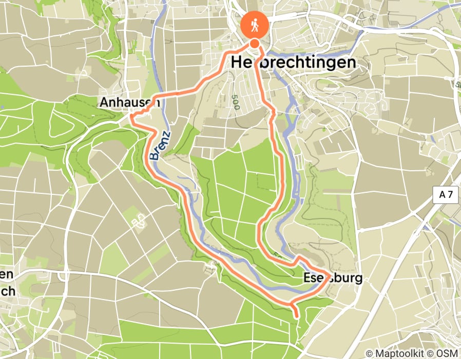Karte der Tour