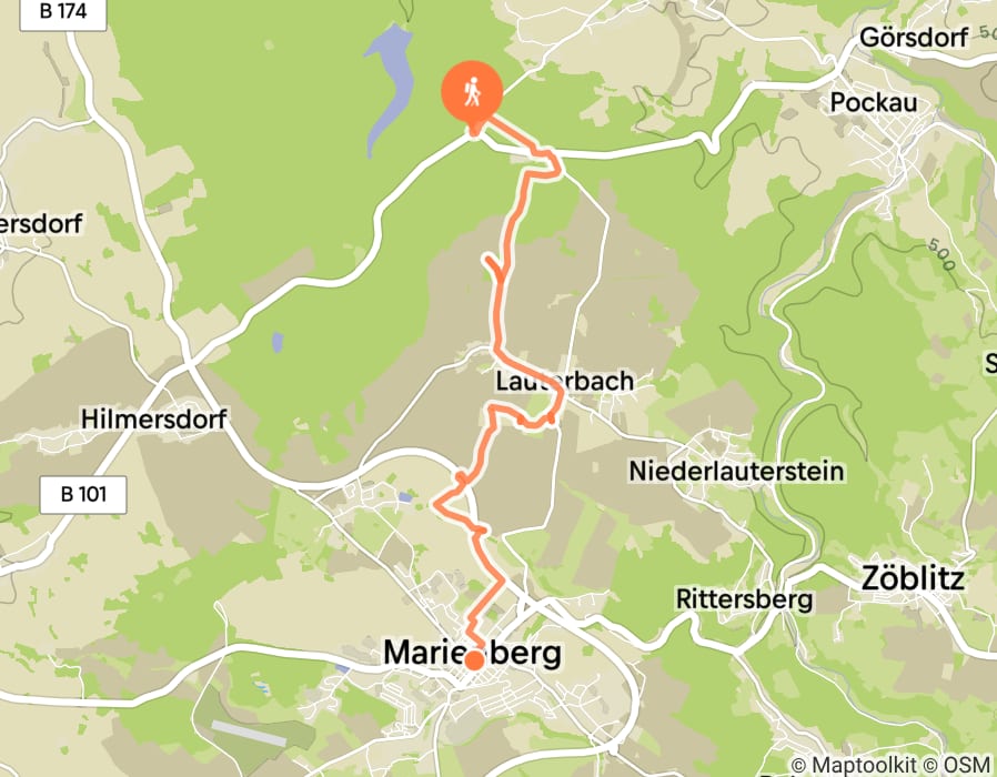 Karte der Tour