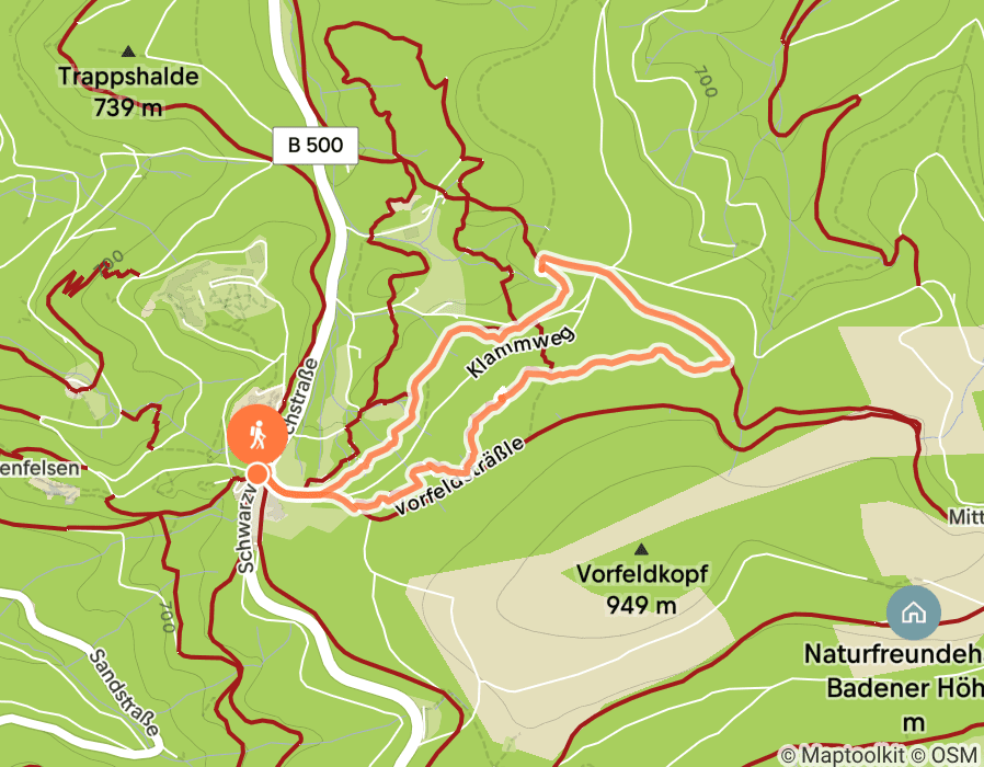 Karte der Tour