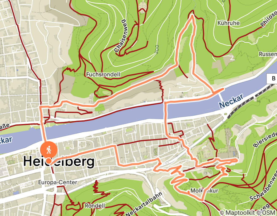 Karte der Tour