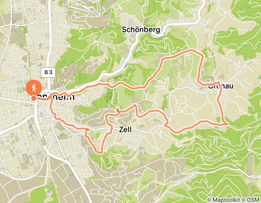Karte der Tour