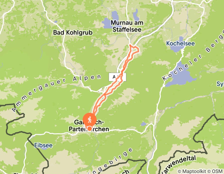 Karte der Tour