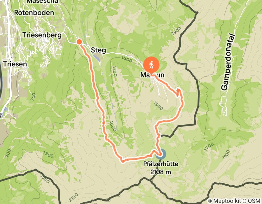 Karte der Tour