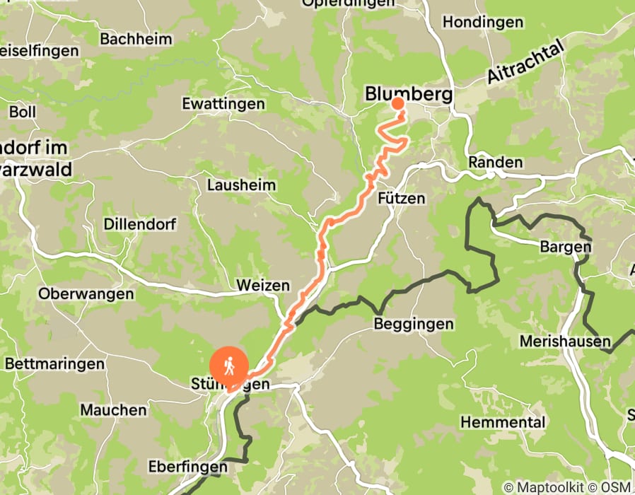 Karte der Tour